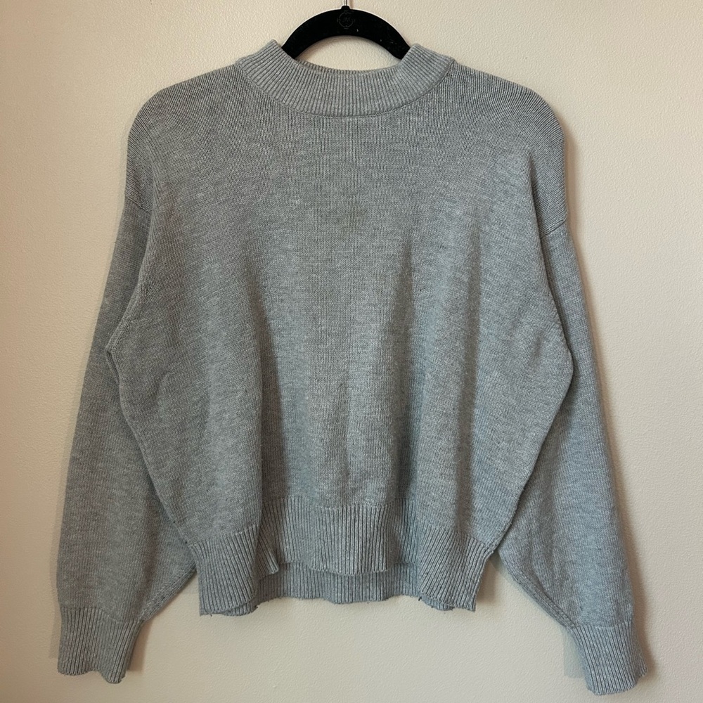 H&M Light Gray Women's Mockneck Sweater